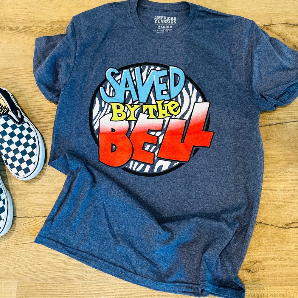 Saved by the Bell, Men’s Tee, blue size medium